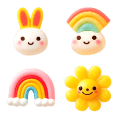 Rabbit Colorful Emoji 8