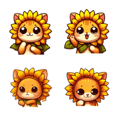 Emoji Section - Cute Floral Cat