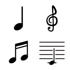 [Move!] Simple musical note symbol emoji