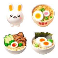Rabbit Ramen Emoji 3