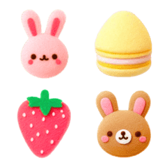 Macaron felt Emoji 8