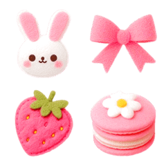 Macarons Felt Sweet Emoji 3