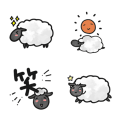 Leisurely sheep's daily life emoji