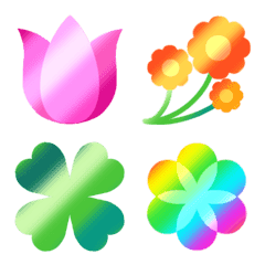 Rainbow Emoji Flower