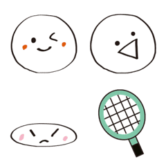 ソフトテニスボールの絵文字２