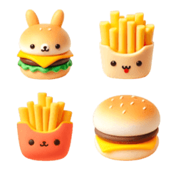 Rabbit Hamburger Emoji 5