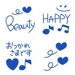 Ink Blue  Emoji