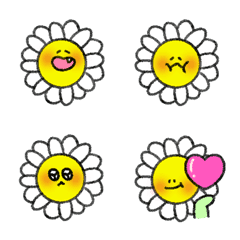 white flower I am shy Emoji