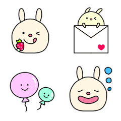 Yurukawa rabbit cute emoji