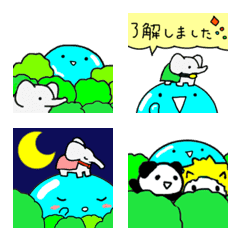 Slime and animal  emoji