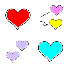 many heart cute emoji