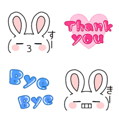 Feelings are conveyed  Rabbit Emoji