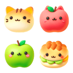 Cat Apple Pie Emoji 5