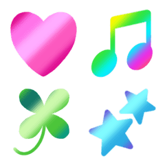 Rainbow colored Emoji symbol