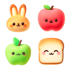 Rabbit Apple Pie Emoji 5