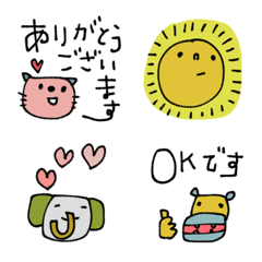motto's Colorful Animal Emojis -ver.1