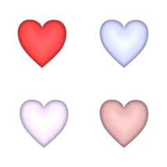 love Heart  Colorful 3D Emoji