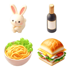 Rabbit Pasta Emoji 5