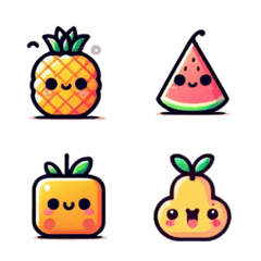 Cute fruit summer emoji