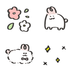 move love Heart rabbit nini light Emoji