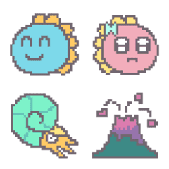 Dot emoji of old creatures