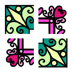 Frame Emoji vol.82 richly colored 03