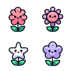 cute smiling flower emoji