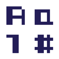 Alphanumeric Simple Dot Emoji