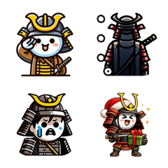 emoji samurai yang lucu
