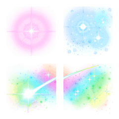 Glitter Emoji colorful
