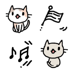 kawaii kitten.4 mini stamp