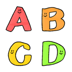 ABC 123 Colorful Letters Emoji