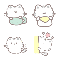 Emoji cat cute cute .