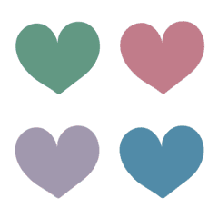 Morandi heart shape (40 colors)