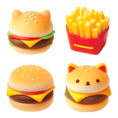 Cat Hamburger Emoji 6