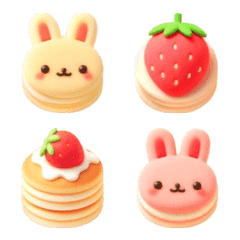 Rabbit Pancake Emoji 10