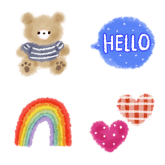 Cute watercolor  emoji