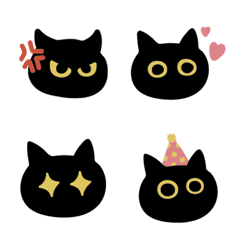 black cat-biru emoji