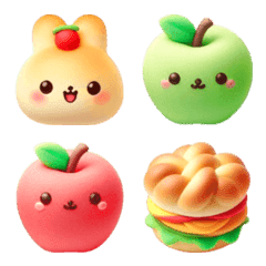 Rabbit Apple Pie Emoji 6