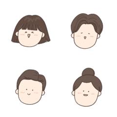 Various face emoticons