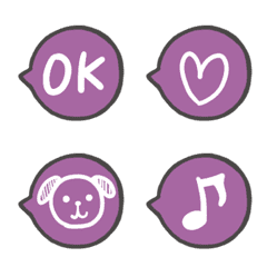WHITE line Emoji PINK