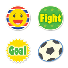 Smiley Soccer Support Sticker