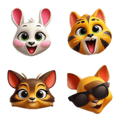 Cute animal emoji V1