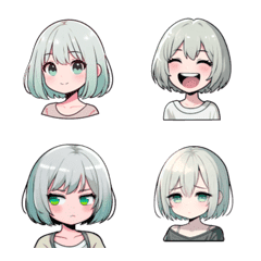 Little girl with mint hair Vol.1