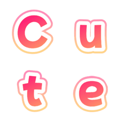 Cute Font / kawaii deco font