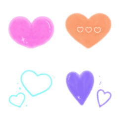 Oshi color hearts