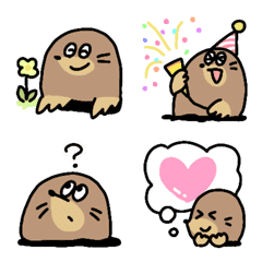 Cheerful Mole Emoji