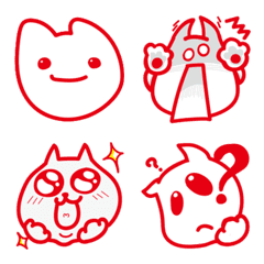 Red cat stamps for daily use