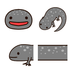 Cute salamander emoji.