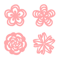 Line flower series(peach powder)